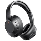 Active Noise Cancelling Headphones&comma; Upgraded Wireless Bluetooth Headphones Over Ear with ENC Mic&comma; HiFi Stereo Deep Bass&comma; Noise Canceling Headphones Lightweight&comma; BT 5&period;4&comma; for Travel&sol;Office&sol;Home&comma; Black