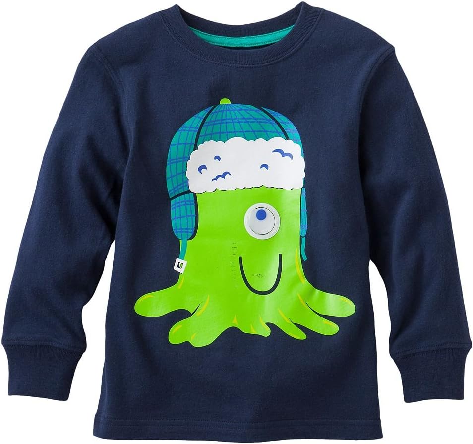 Jumping Beans Boys Google-eye Blob Tee (18M)