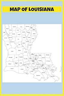 Home Comforts Louisiana Parish Map with Parish Names - 12 Inch by 18 Inch Laminated Map Poster With Bright Colors And Vivid Imagery-Fits Perfectly In Many Attractive Frames