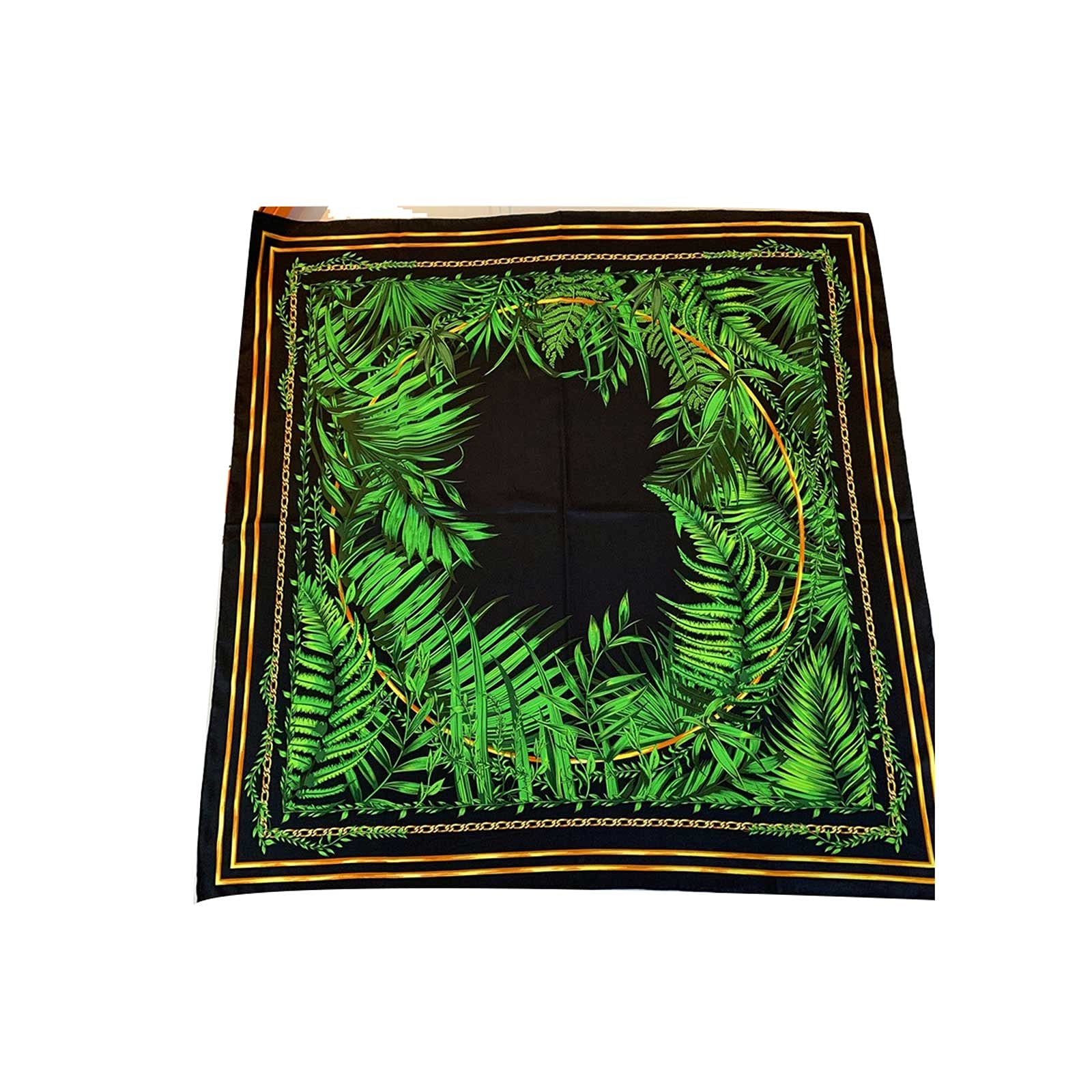 ZARUFTZARUFT Scarf for Women 90cm Manual Hand Rolled Twill Silk Scarf Women Patchwork Letters Print Square Scarves Wraps Femme Bandana Hijab