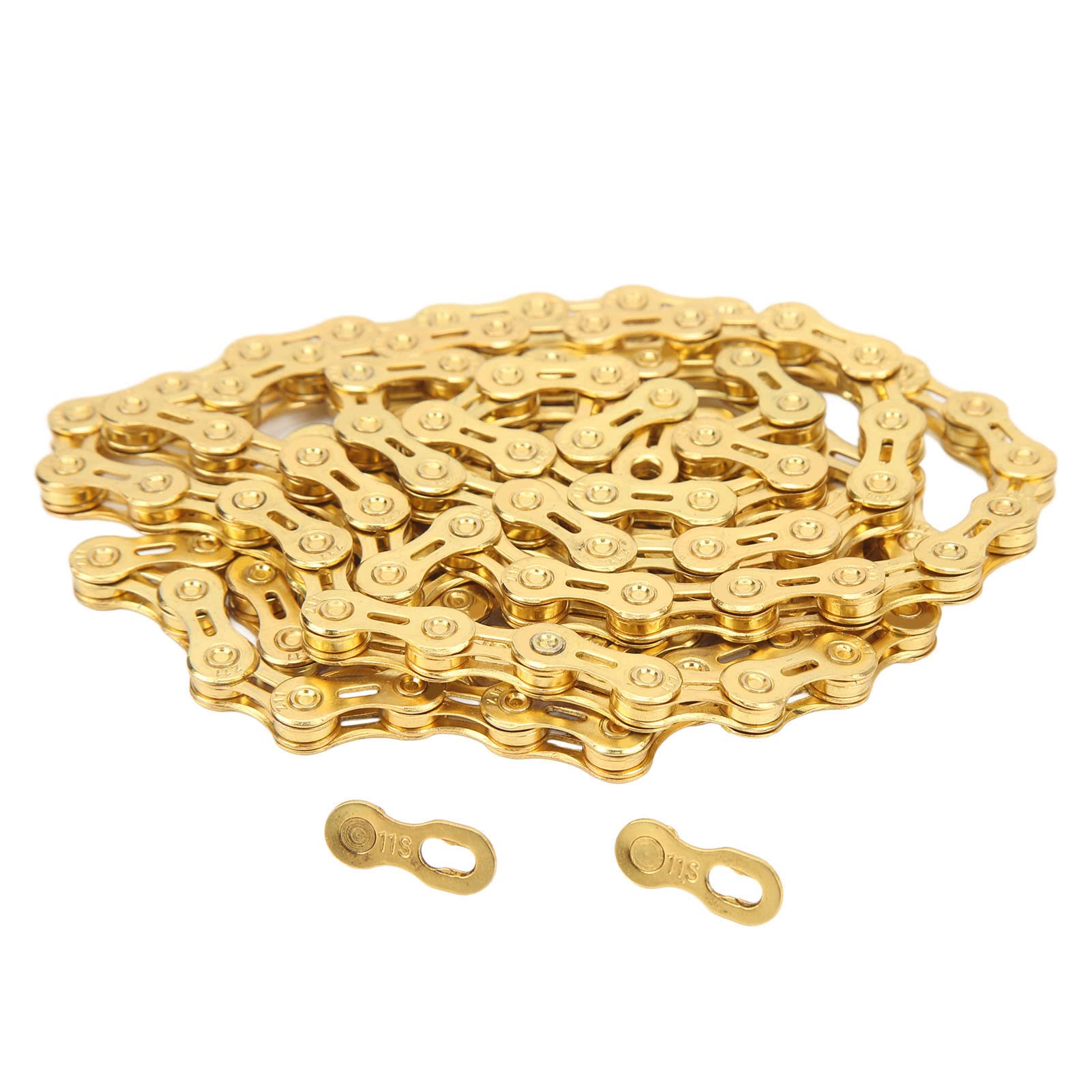 Catene per bicicletta leggere in acciaio legato a 11 velocità per un'esperienza di guida (Gold)