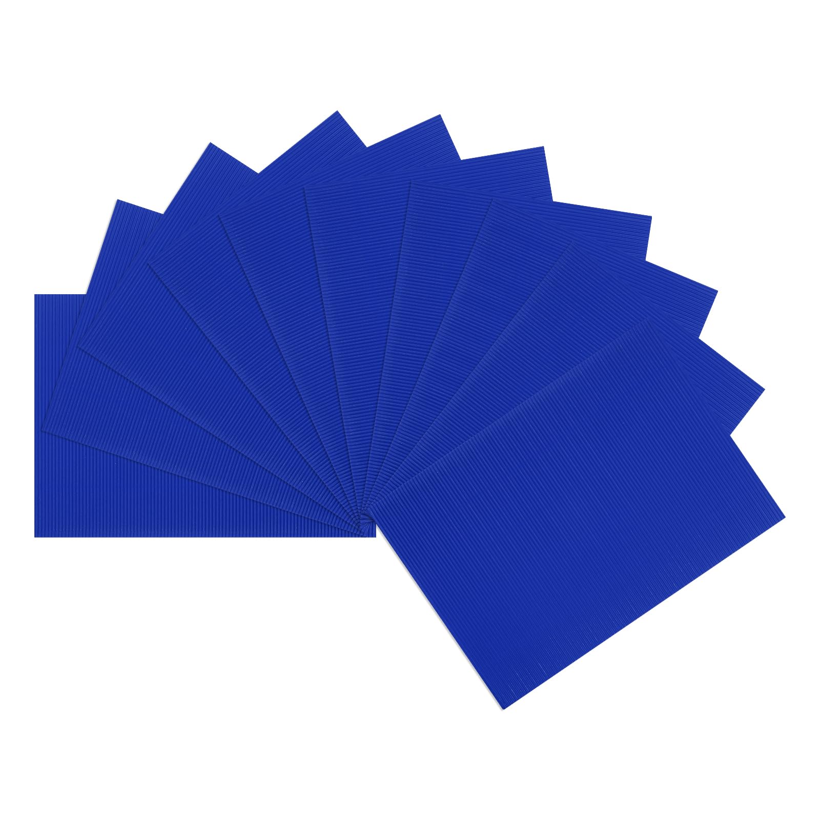 uxcell 10pcs Corrugated Cardboard Paper Sheets,Dark Blue,14 inch x 10inch,for Craft and DIY Projects