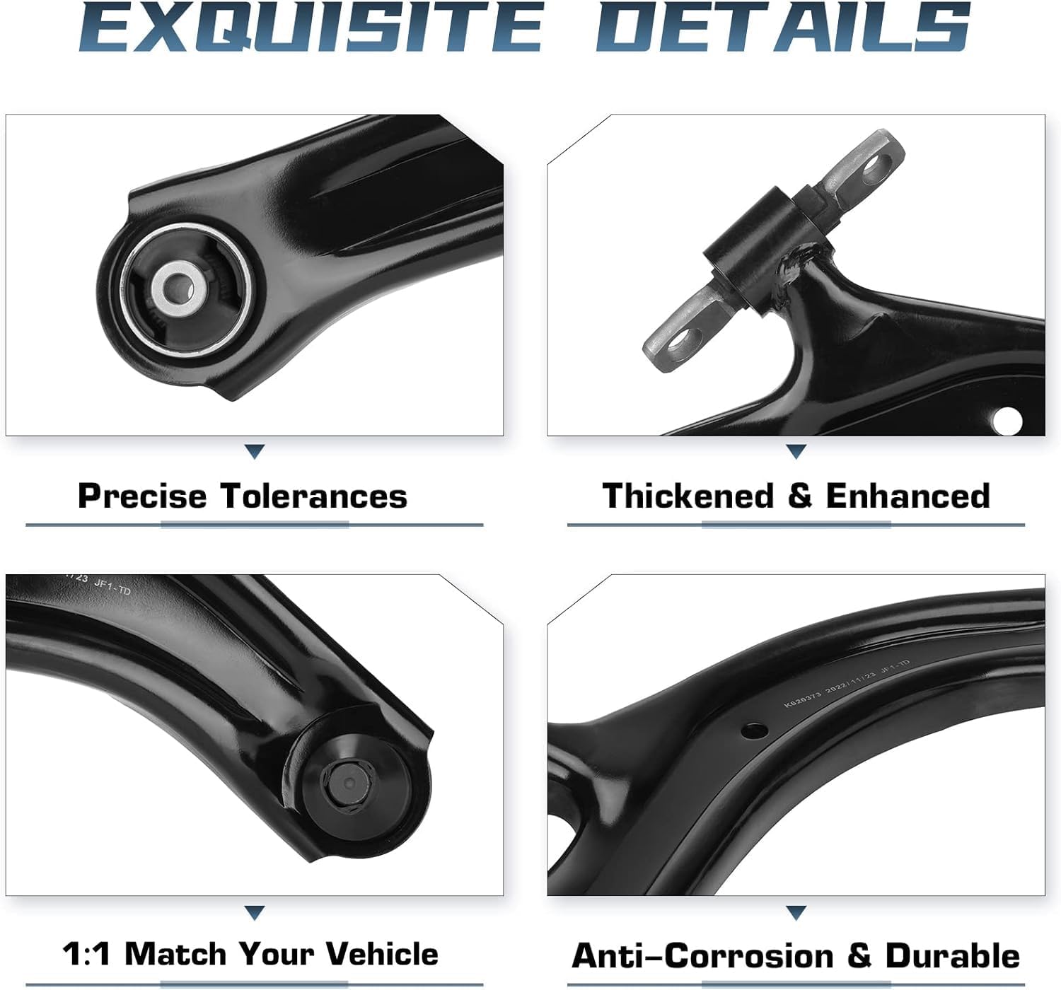 Front Lower Control Arm with Ball Joint for Nissan Sentra 2007 2008 2009 2010 2011 2012 Left Right Passenger Driver Side Suspension Kit K620373 K620374 2PCS