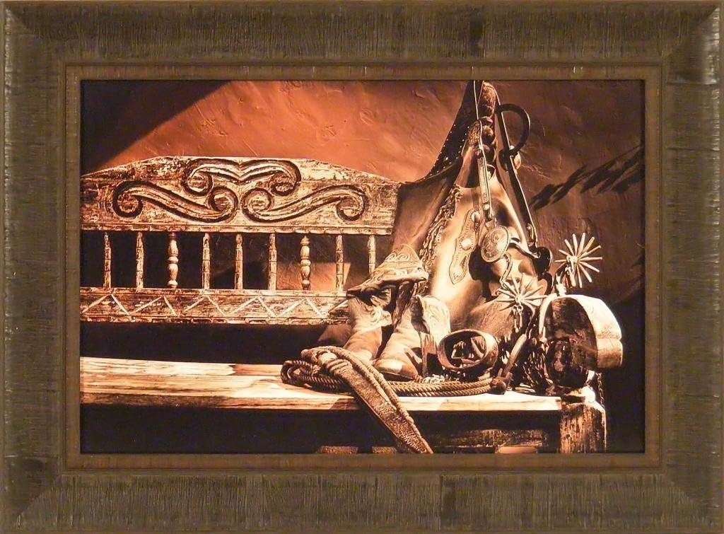 Bar Nothin' Brand by Barry Hart 17x23 Western Cowboy Boots