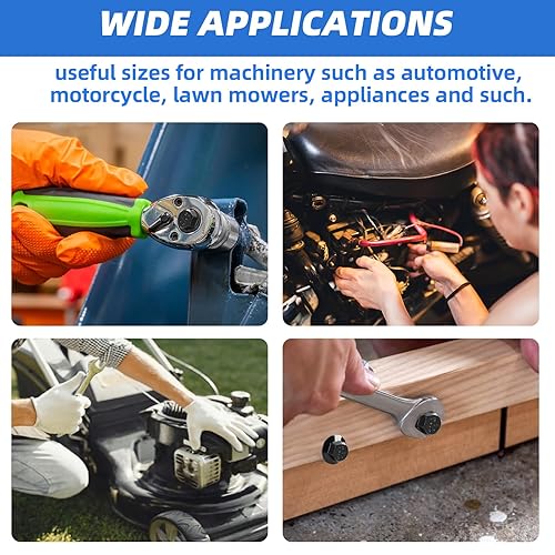 Miniatura 6 de Besitu 280Pcs Surtido de Pernos de Brida Métrica, M6x1.0, M8x1.25, M10x1.5 (12mm a 30mm) Kit de Pernos Hexagonales y Tuercas con Arandelas Diversas