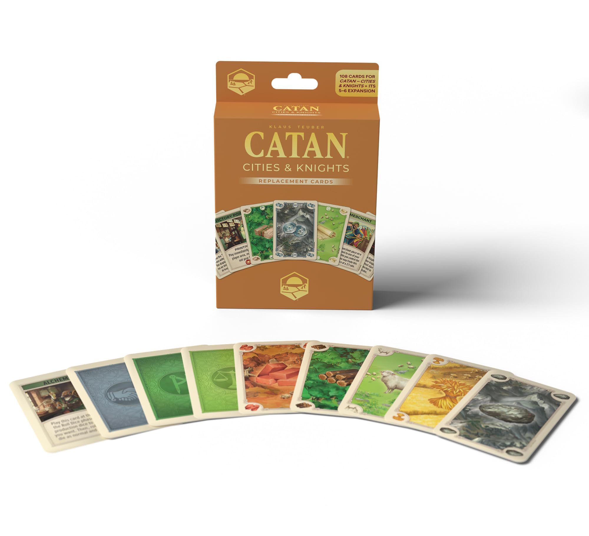 Catan Replacement Cards - Resource And Development Cards Pack For Board Game