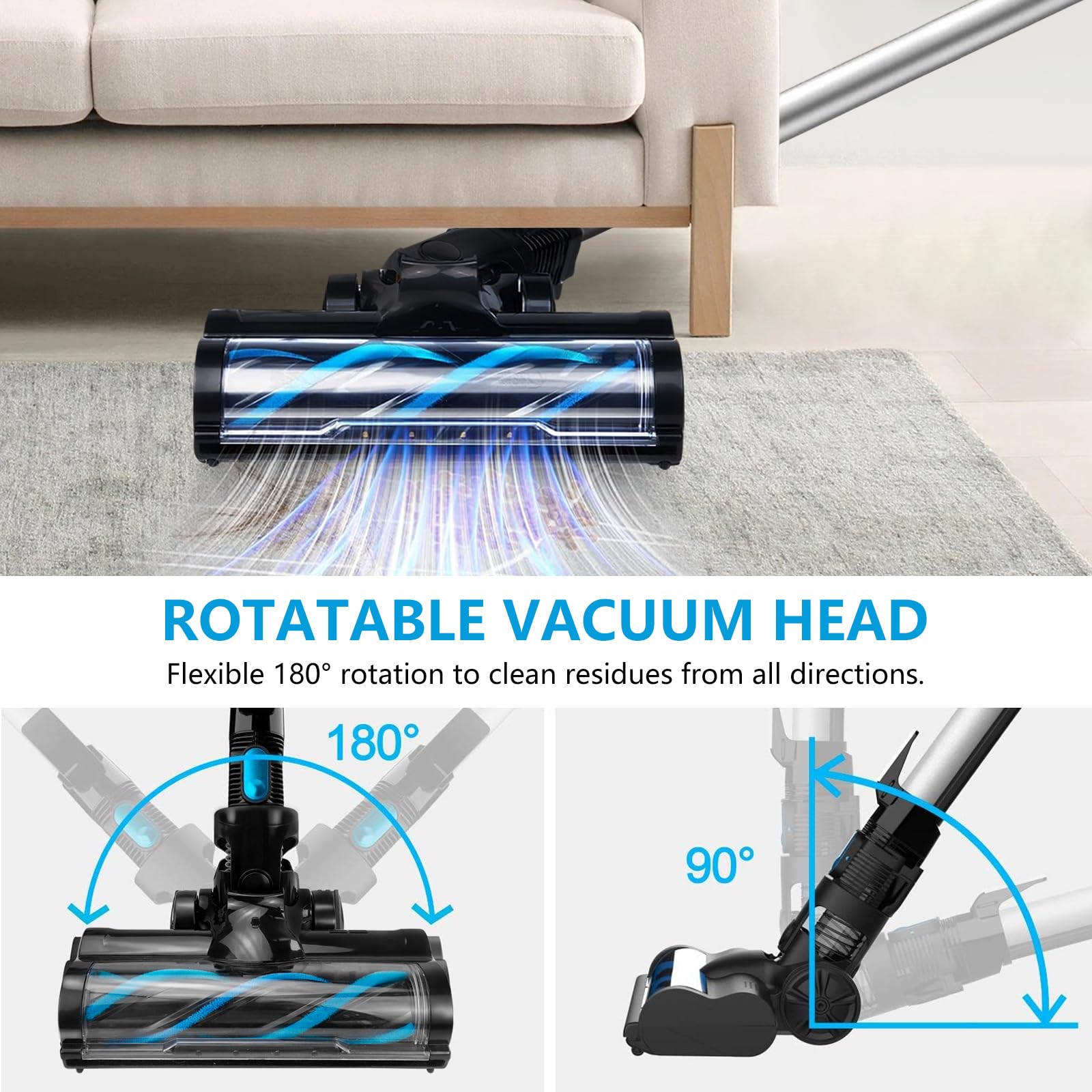 Piezas de repuesto para aspiradora con cepillo de rodillo para aspiradora inalámbrica INSE N5/N5S/N5T, accesorios de repuesto de cabezal de cepillo