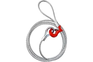 Single Leg Wire Rope Sling with 3/8" - 1/2" Sliding Choker Hook