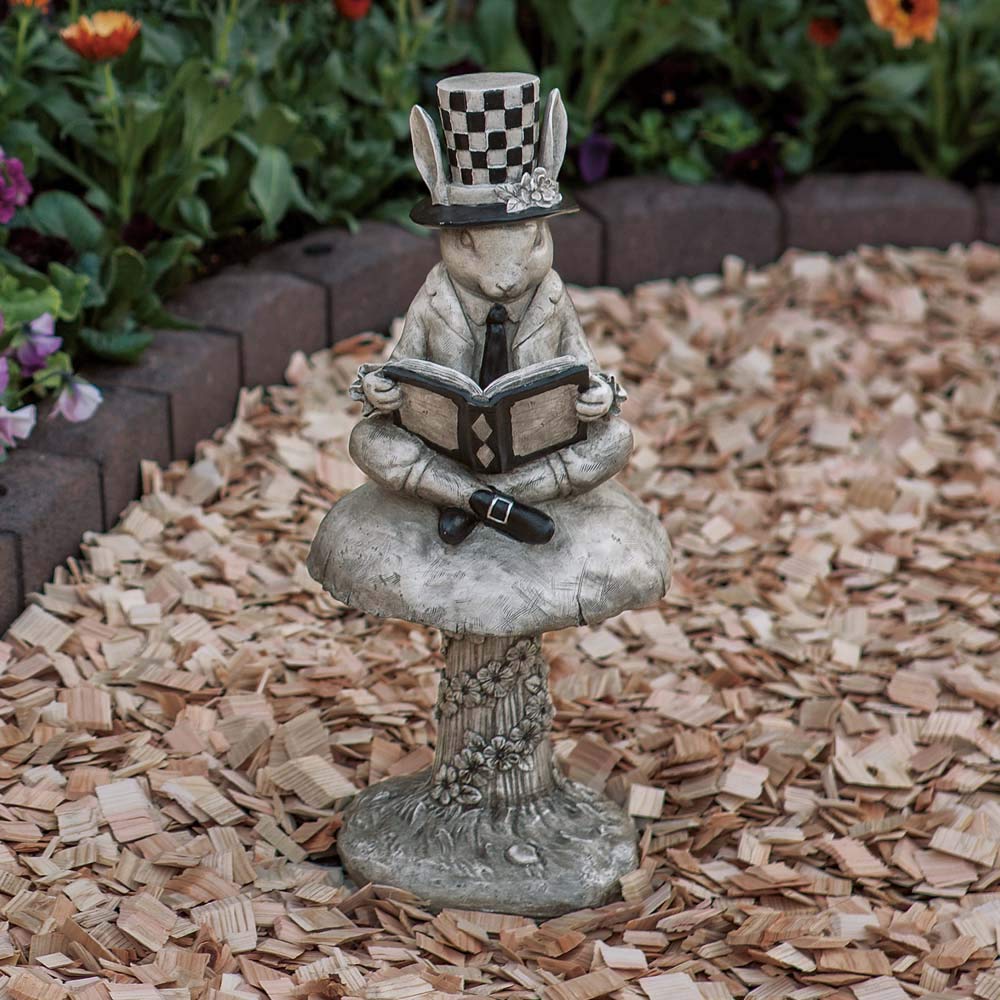 うさぎ　きのこ　ガーデンクォーツ　花　天然石　一点物　手彫り うさぎきのこガーデンクォーツ花天然石一点物手彫り