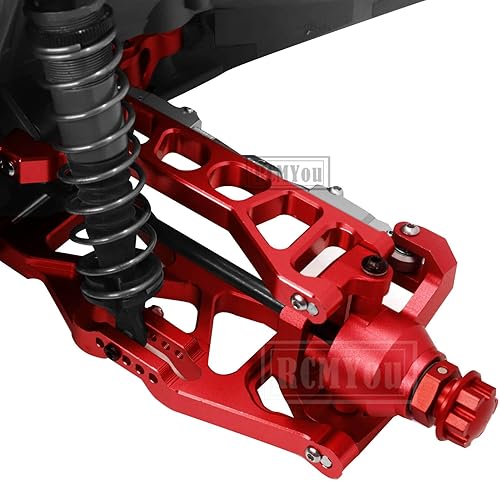 Vista 12 de Brazos de suspensión RC para 1/10 de ancho Maxx, brazos de suspensión superior de aluminio y kits de suspensión inferior para modelo # 89086-4, Azul