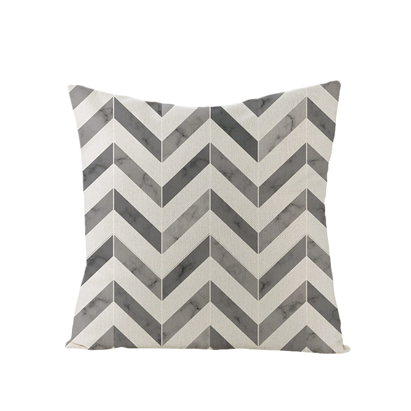 Sofa Fundas Cojines 60x60 Pack de 4 Cuadrado,Funda de Almohada Lino con Cremallera Invisible,Funda de Cojín Decoración para Hogar Sala Cama Jardín Silla Coche-geometría