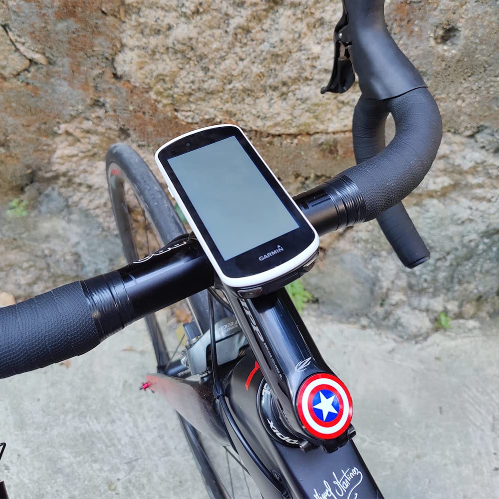Cestbon Supporto per mountain bike per Garmin Edge Wahoo Elemnt Bryton Rider Stages Dash Hammerhead Karoo, Supporto per attacco manubrio 31,8 mm (nero)