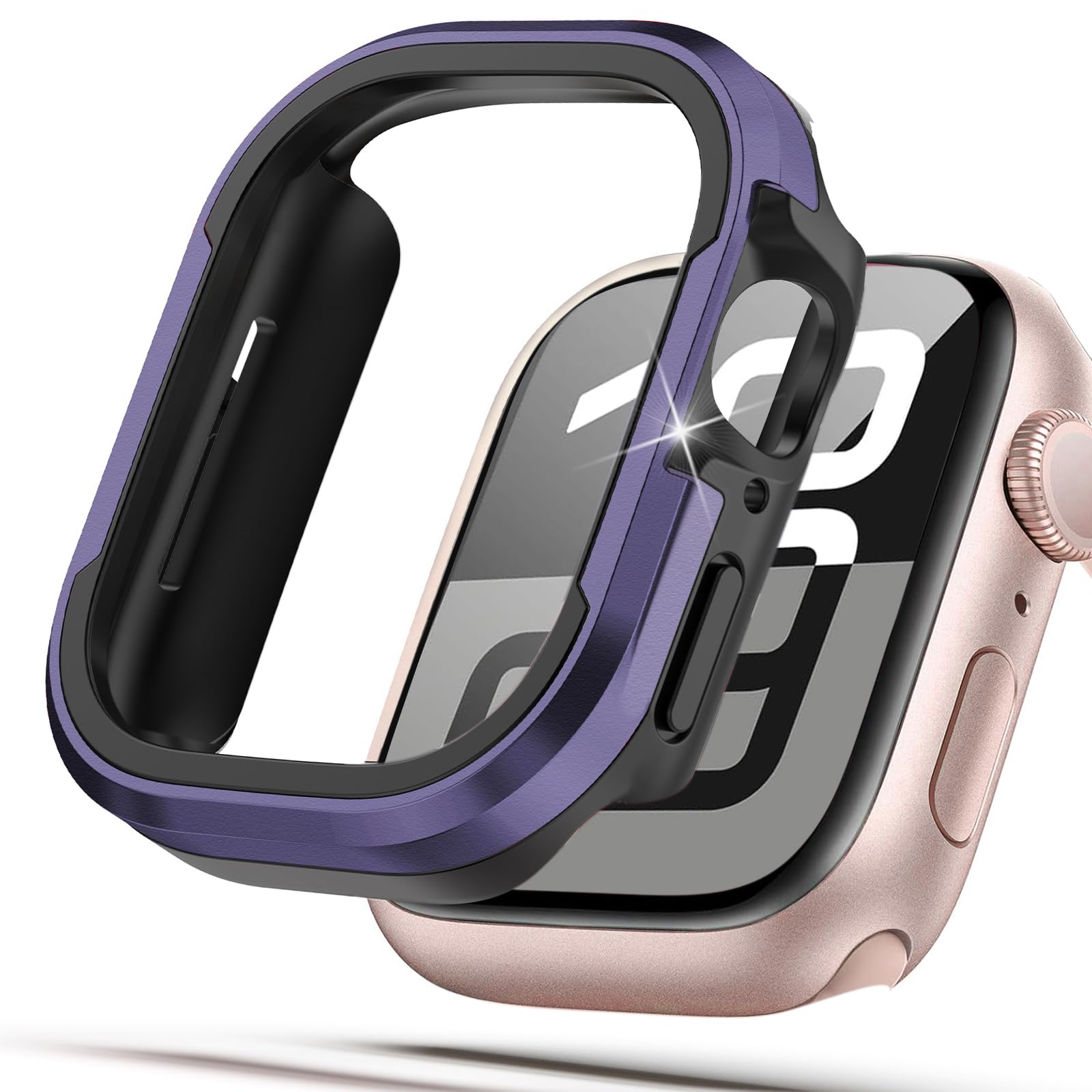 Amazon.com: Matte Metal Case Fit for Apple Watch Series 10/11 42mm 
