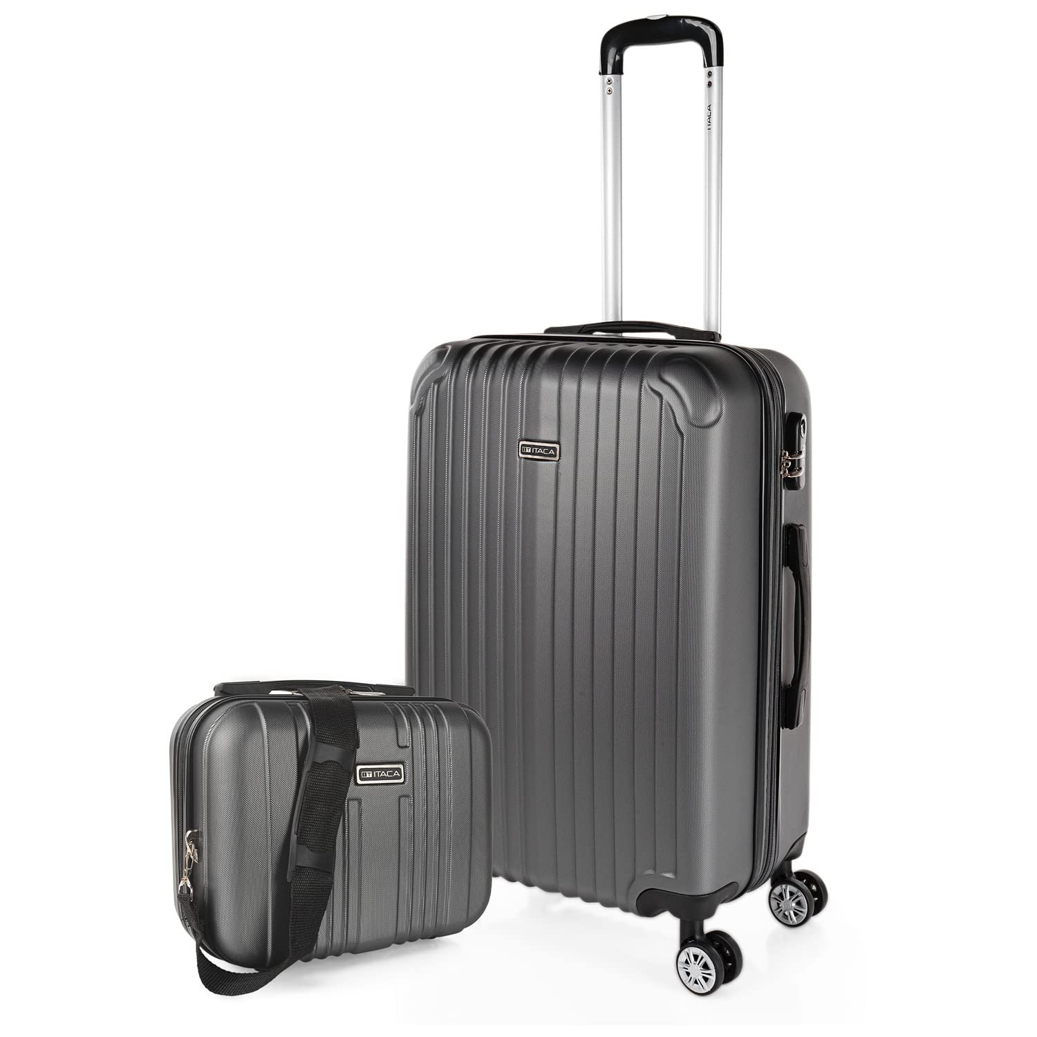 ITACA - Maletas Grandes De Viaje Rígidas Ligeras con 4 Doble Rueda 360° Maleta Grande 23 Kilos Alta Resistencia Extensible Maleta XL Duradera, Mandarina — view 26