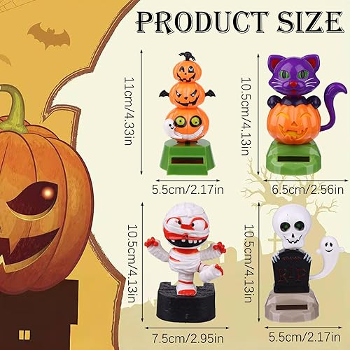 Miniatura 9 de Paquete de 4 juguetes de baile de conejo de Pascua, juguetes de baile con energía solar, conejito de coche, muñeca bailarina, linda figura de