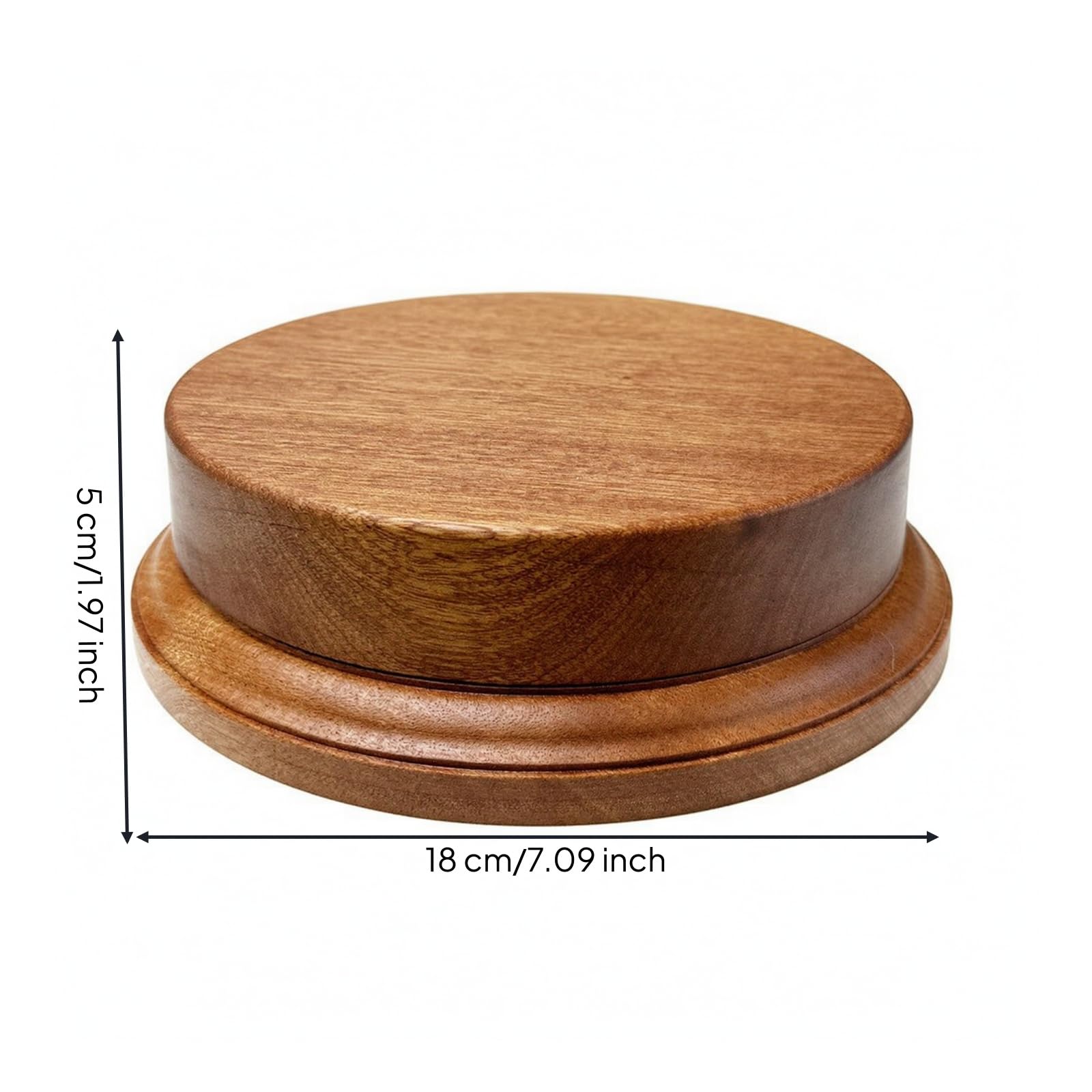 Milageto stufig Präsentationssockel aus rund gestuft Display-Sockel vielseitig Display- für Dekoliebhab, Schreibtisch, Tischplatte, B