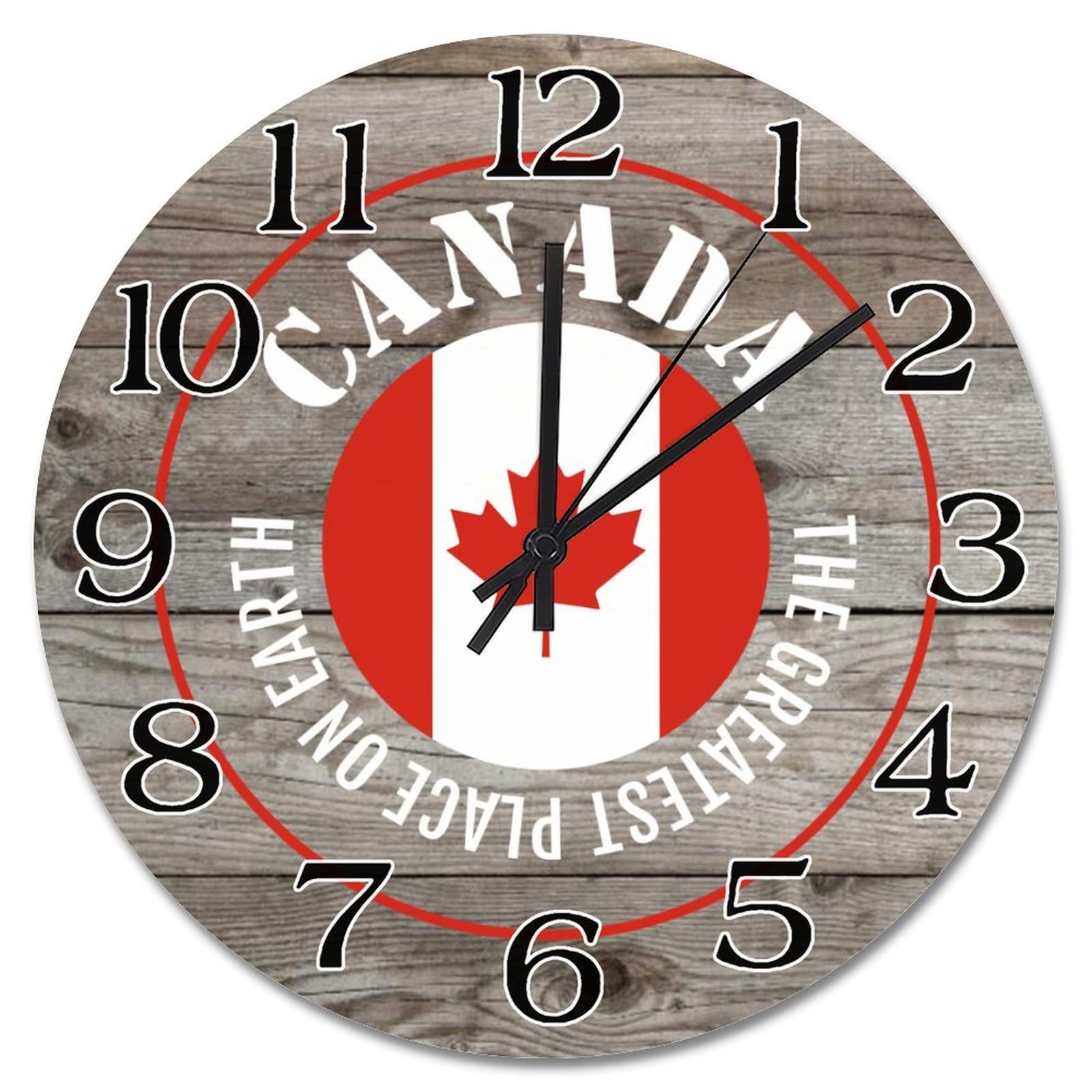 Horloge murale grand format anti-bruit de 38 cm pour retrouver le calme chez soi
