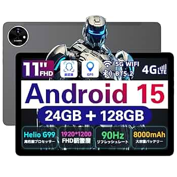 Amazon.co.jp: 【Android 15 タブレット G99】Tabtop A90SL