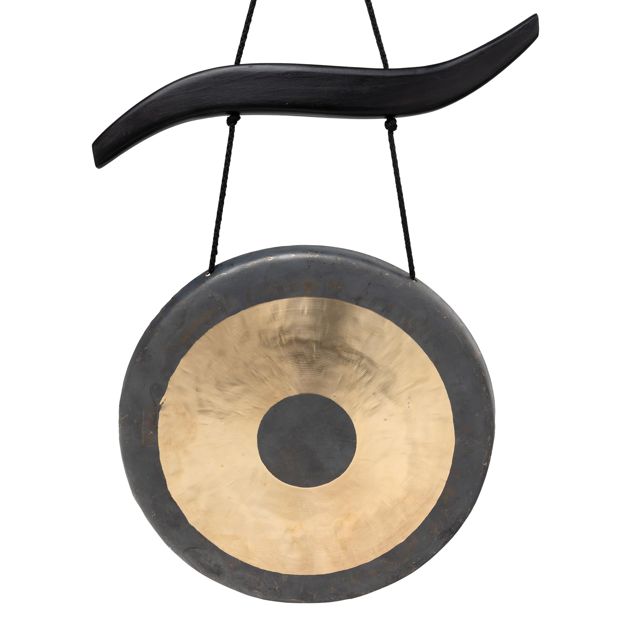 TamTam Gong/Whood Chau Gong Set 30 cm, inklusiv Gongaufhänger aus Holz sowie einem Holz-/ Baumwollklöppel -7070-