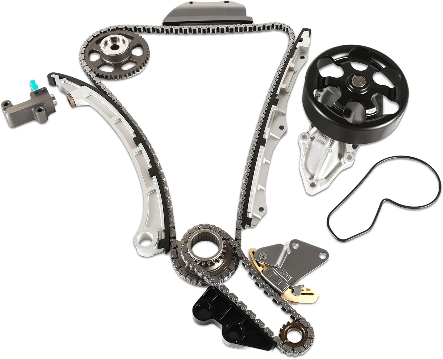 Engine Timing Chain Kit W/Timing Cam Sprockets Fits for 2013-2015 BRZ 2.0L, 2014-2015 Forester 2.0L, 2011-2015 Forester 2.5L, 2012-2015 Impreza 2.0L, 2015 WRX 2.0L, 2013-2015 XV Crosstrek 2.0L