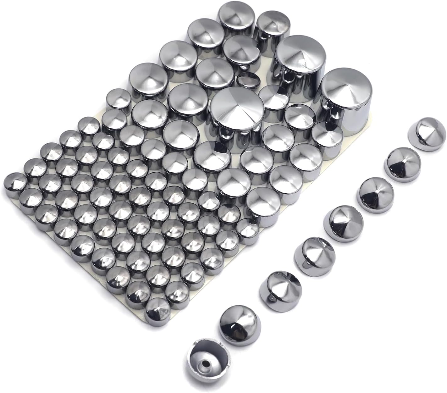 ABS Plastic Engine Transmission Bolt Cover Kit Black Chrome Finish Fits 2000-2006 Softail Twin Cam Primary Bolt Head Caps Set