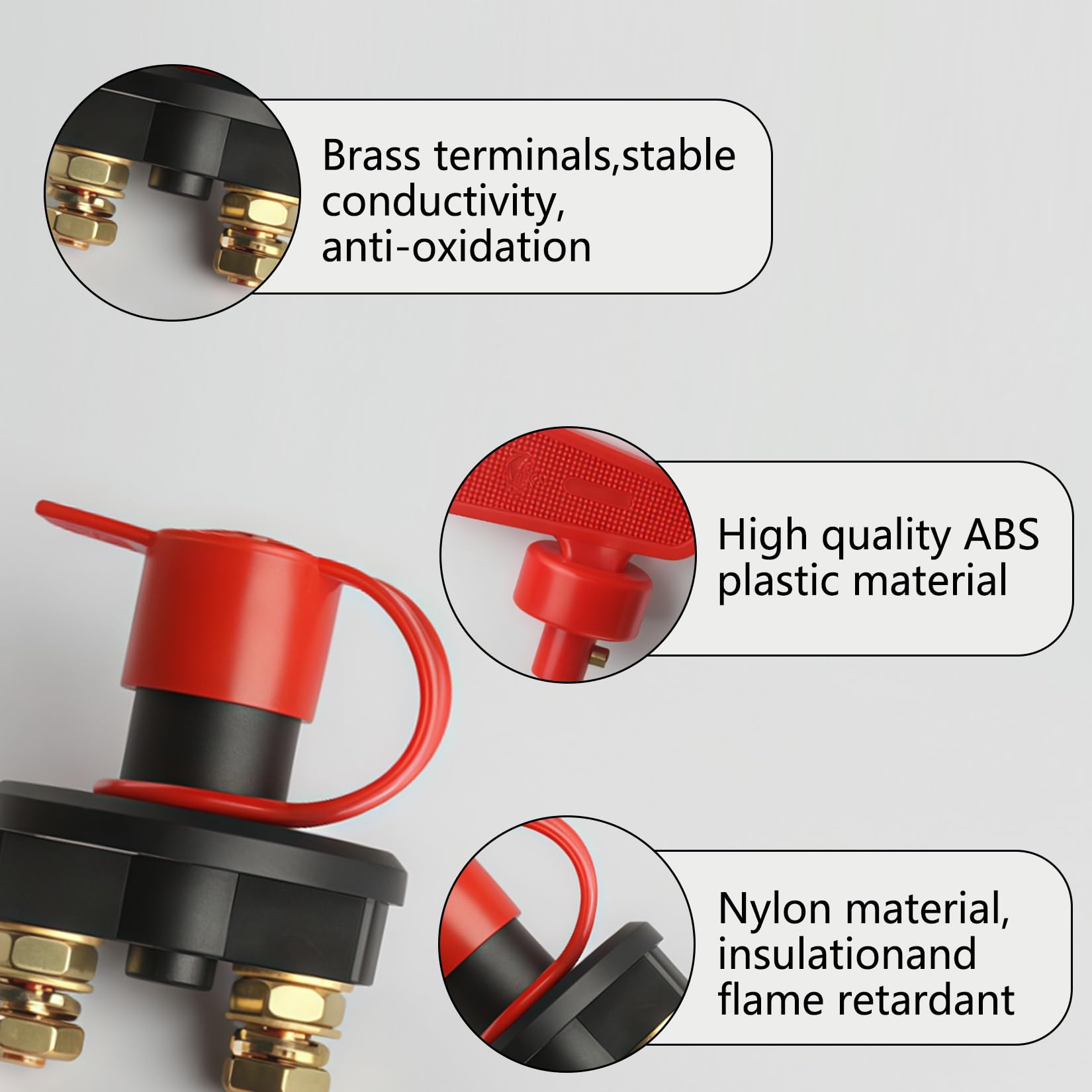 Hella Hoofdschakelaar, 12 Volt - 4556EK 008776021 | Netspanning: 12 V 4556ek 008776021 Uitvoering Accuschakelaar Met Aparte Spoel Aansluitdraad 2x M10 Accu 2x M5 Spoel Netspanning 12 V