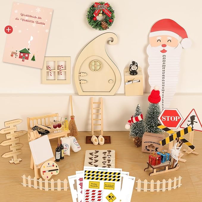 WILDPARTY 64Pcs Wichtel Tür Set