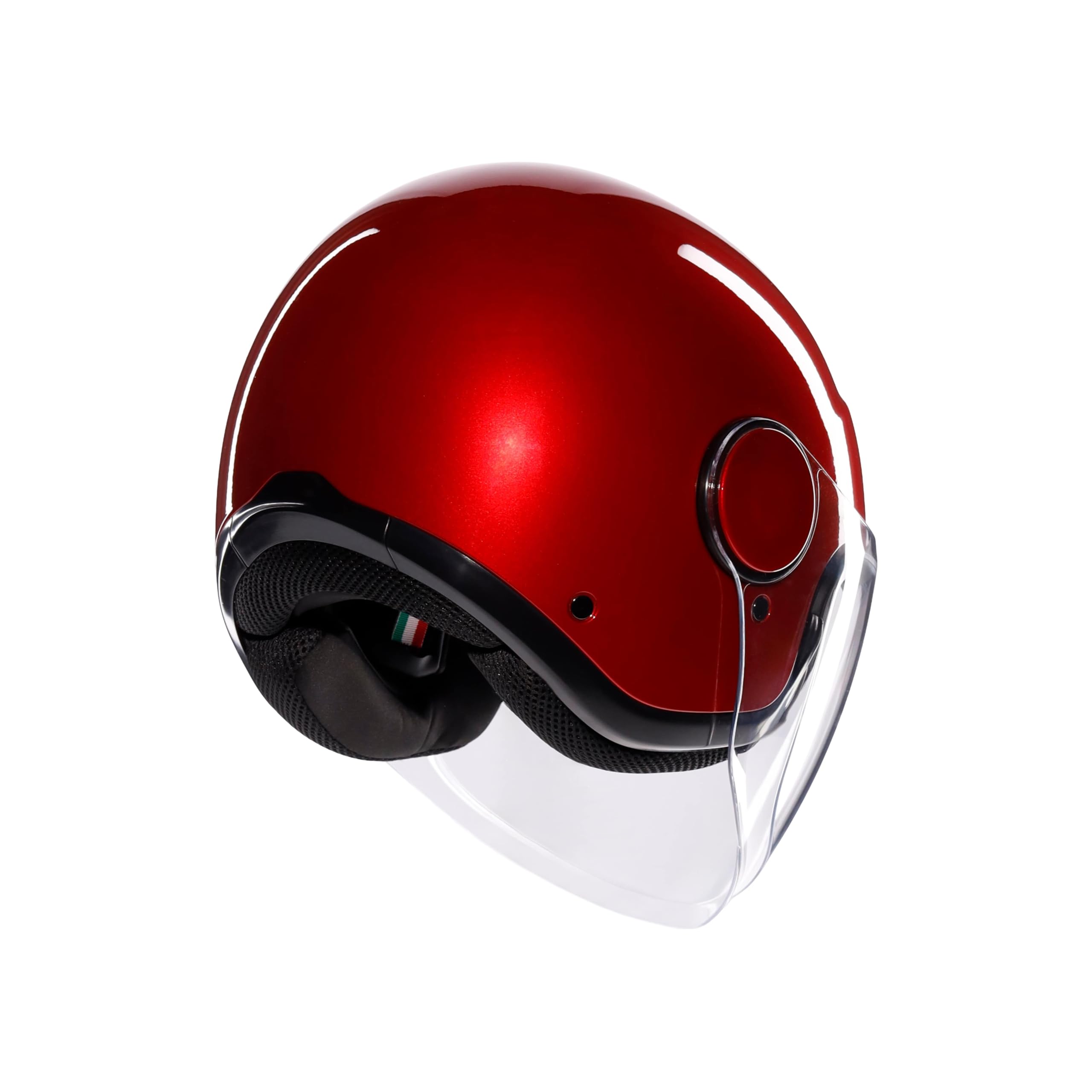 AGV - ETERES E2206, Casco Moto Jet, Unisex, Corsa Red, L