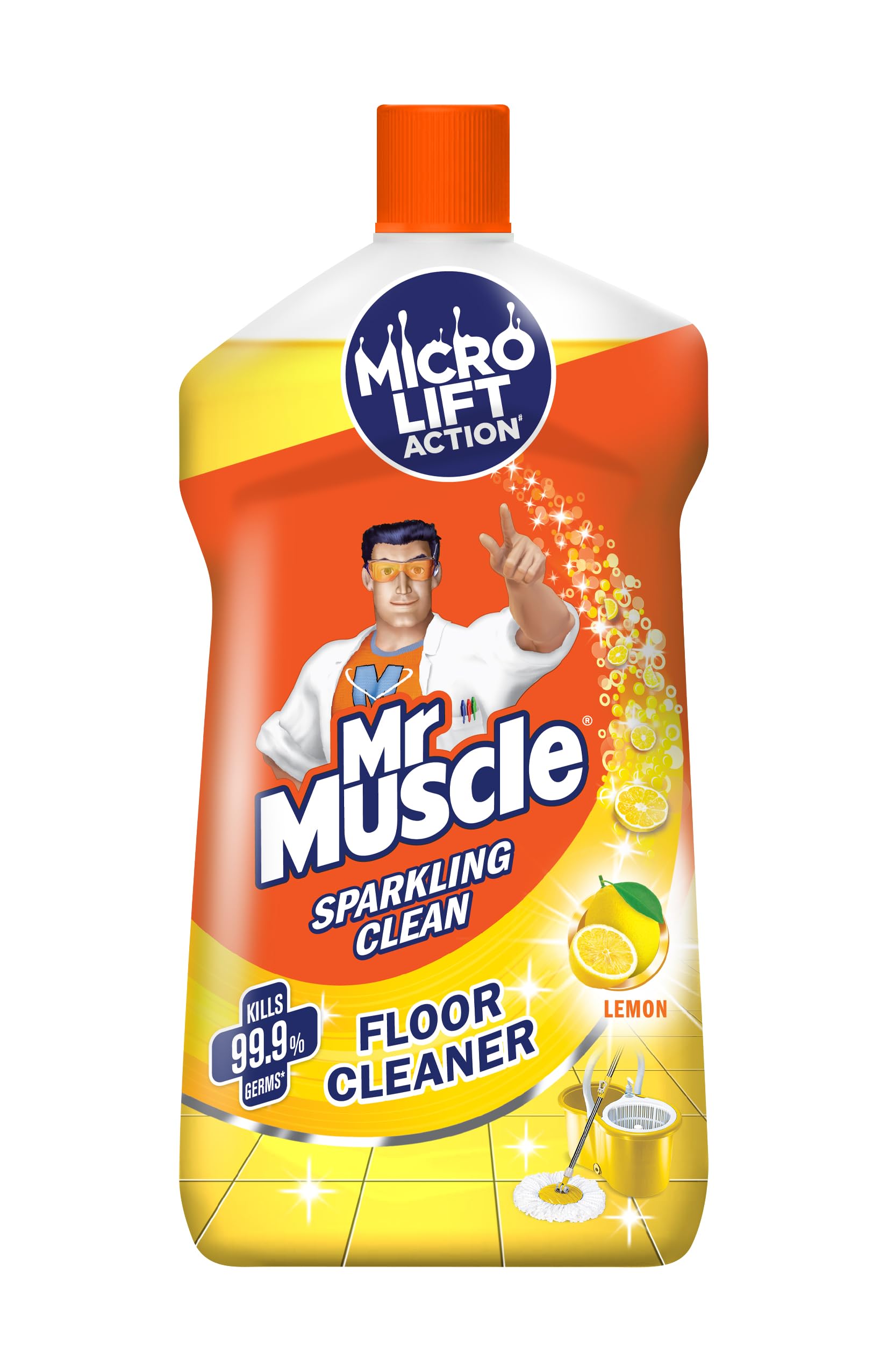 Mr. Muscle Floor Cleaner - Citrus, 1L Bottle