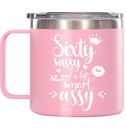 Miniatura 8 de Regalo de feliz cumpleaños 60 de 11 onzas, taza de café divertida para cumpleaños, taza de cerámica para papá, mamá, abuelo, abuela, tío, tía,