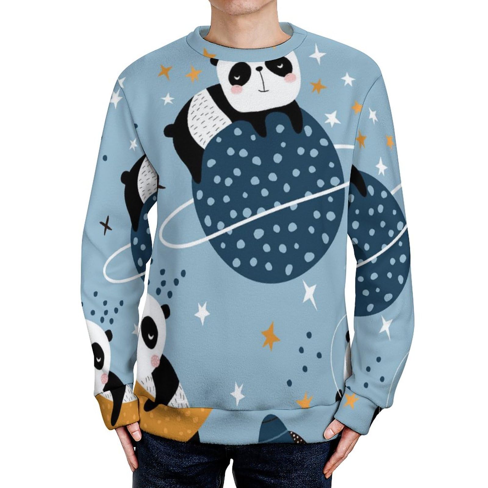 美品！当時物 おほほパンダ ANGEL BLUE カラフルセーター L - メルカリ