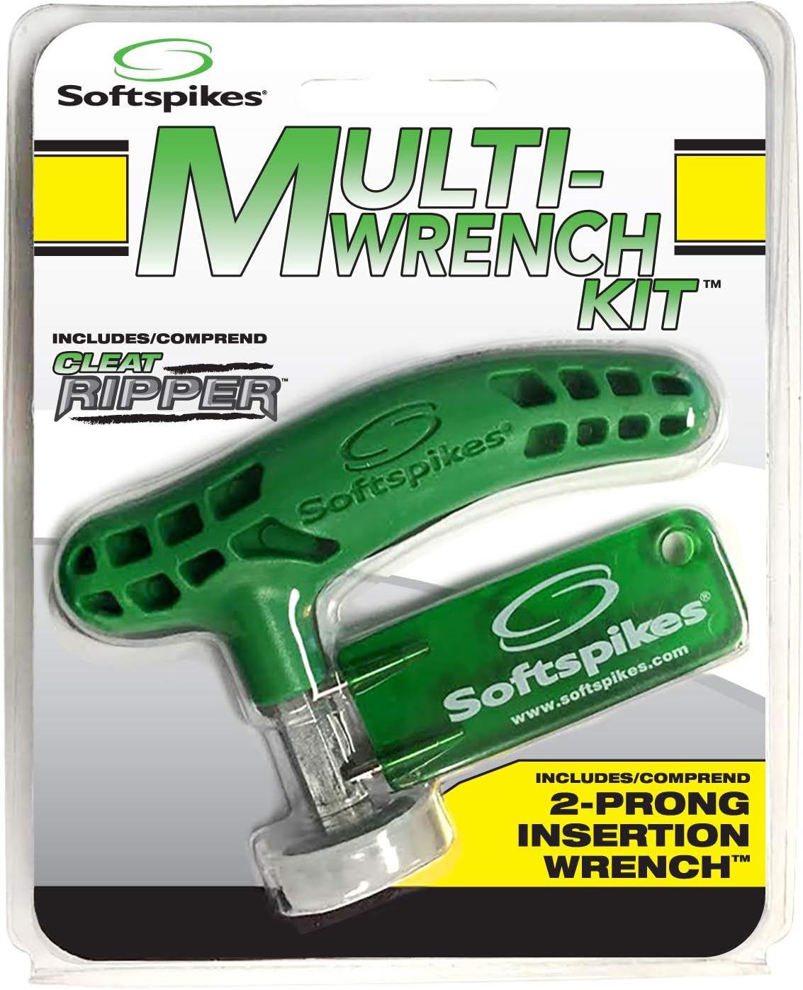 Golf Cleat Kaddy - Attachments to Both Remove & Install Golf Spikes Quickly - Compatible with Any Insert System