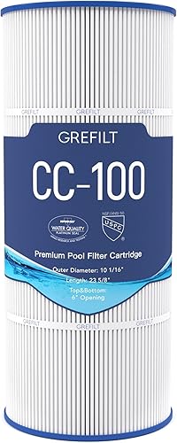 Cartucho de filtro de piscina CC100, compatible con Pentair CC100, CCRP100, reemplaza a Pleatco PAP100, Unicel C-9410, Filbur FC-0686, Pentair