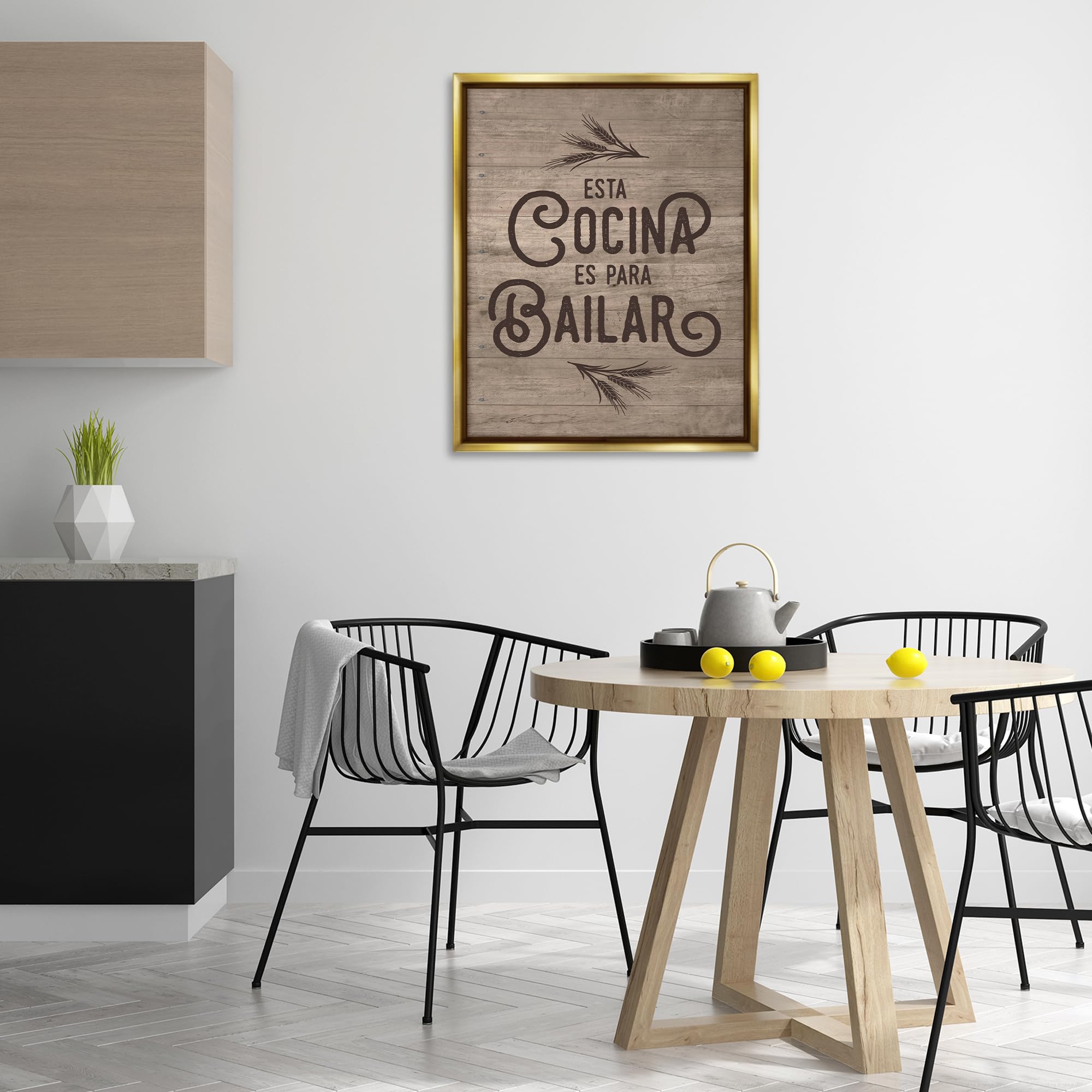 Stupell Industries Cocina Para Bailar - Tela da parete con cornice