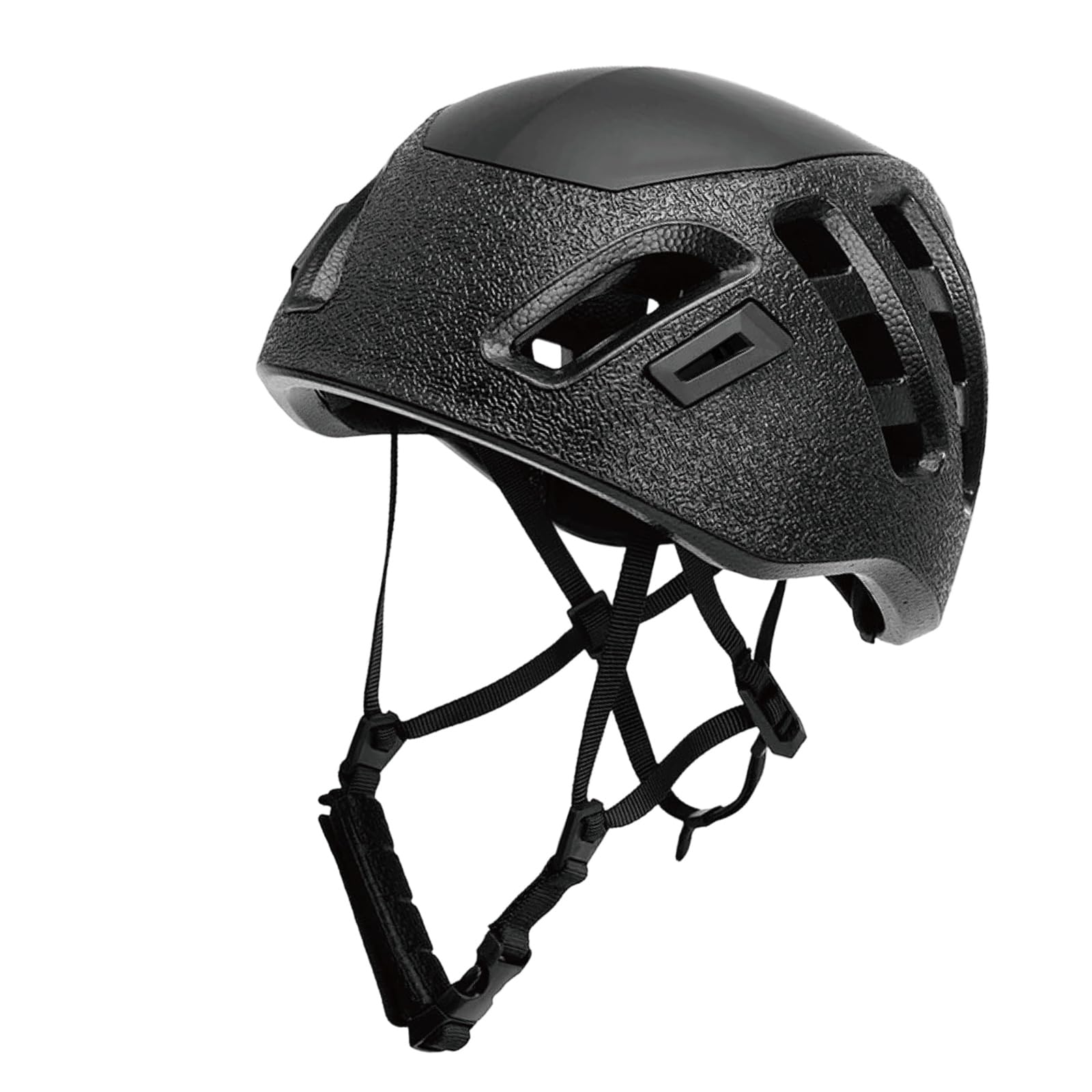 Casco de escalada con absorción de impactos con agujero de ventilación y correa ajustable para hombres y mujeres, casco de escalada al aire libre para montañismo, espeleología