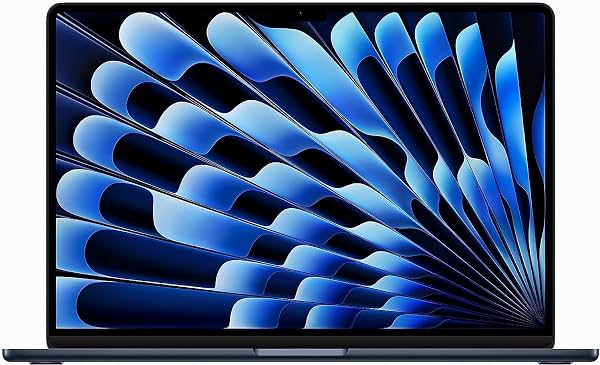 2023 Apple MacBook Air con chip Apple M2 (15 pulgadas, 24GB RAM, 1TB SSD) (QWERTY Inglés) Medianoche (Renovado)