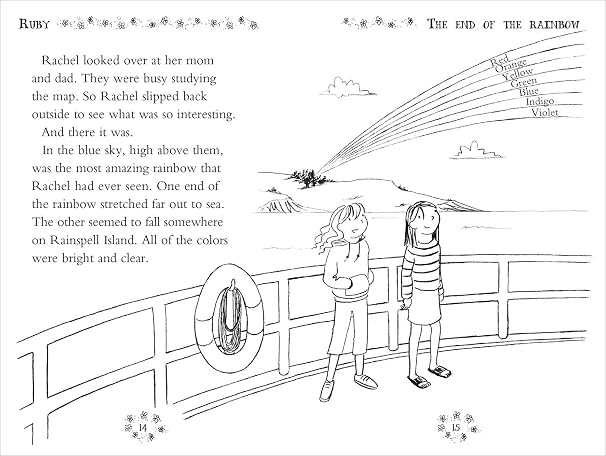 Rainbow Magic Rainbow Fairies: Books #1-4: Ruby the Red Fairy, Amber the Orange Fairy, Sunny the Yellow Fairy, Fern the Green Fairy