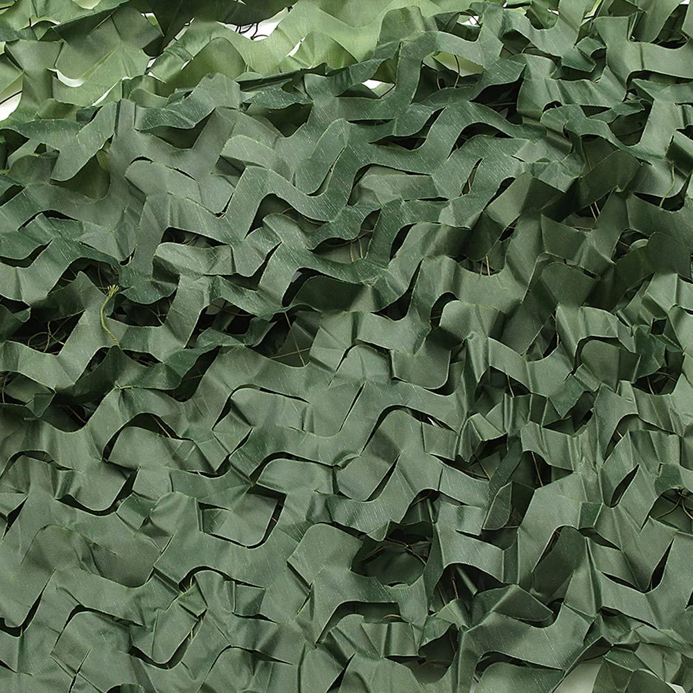 Tarnnetz Camouflage Netz Sonnenschutz Tarnung Camo Net für Jagd Camping Dekoration Schutz Zeltschirm Reines Grün 4m x 4m