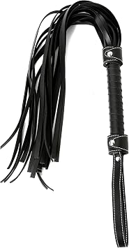RIDIN Riding Whip for Cosplay - Leather Whips for Show Cosplay - Equestrian Horse Crop Whip - Leather Horse Black Whip Crop