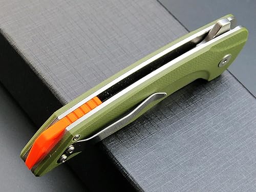 Miniatura 7 de Eafengrow EF926 Cuchillo de bolsillo D2 Hoja de acero Cuchillos de herramientas al aire libre G10 Mango Clip de bolsillo EDC Cuchillo de bloqueo