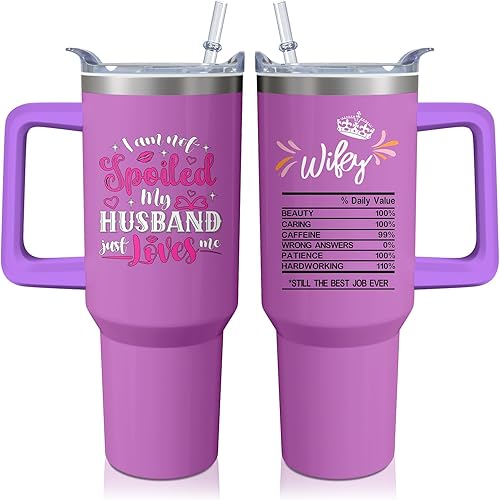 Vista 18 de Taza de 40oz para Estlista de Cabello, Taza Termo con Asa para Mujeres, Taza Aislada de Acero Inoxidable, Botella de Agua para Café para Peluquera