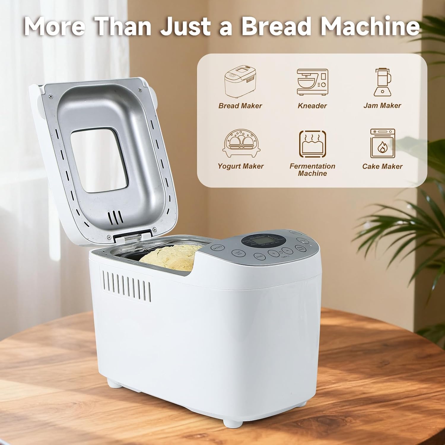 Davivy Bread Maker display showing 'ADD' signal for adding fruits or nuts during the baking process.