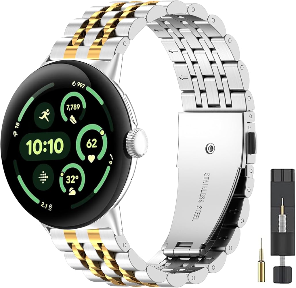 Pixel Watch メタル リンクバンド 1/2/3 Amazon.co.jp: iPartsonline メタルバンド Google Pixel Watch対応