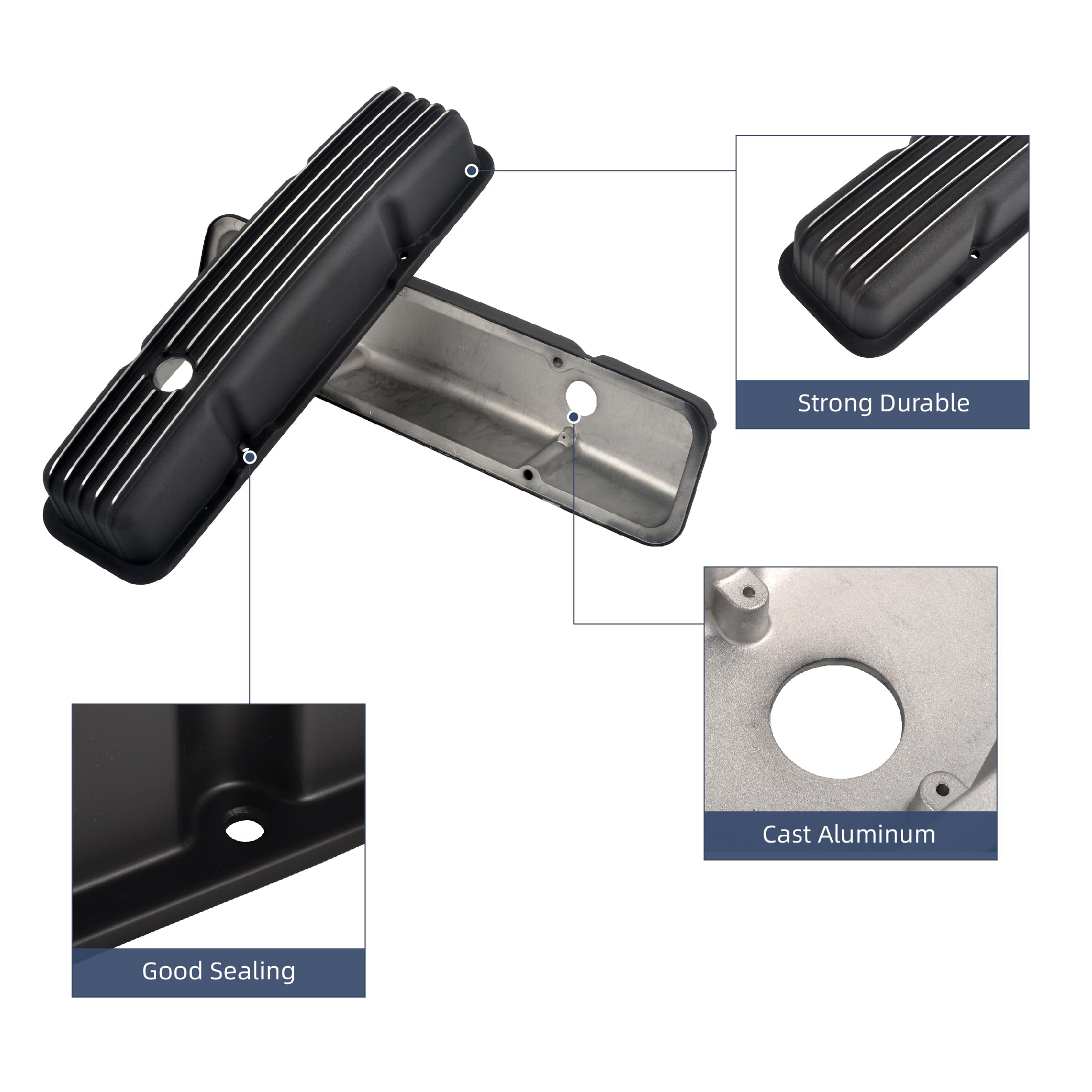 シボレー　スモールブロック　V8 283-350 用　バルブカバー　ショート シボレー スモールブロック V8 283-350 用 バルブカバー ショート