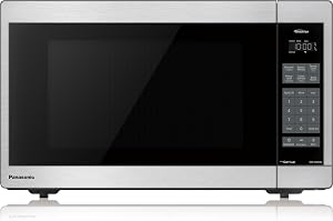 Panasonic NNSC669SC Mid Size 1.3 Cuft Genius Inverter 1200 W High Power Microwave Oven, 7 Auto Cook Menus, Child Lock, Stainless Steel