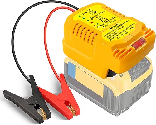 Arrancadores de coche, adaptador de arranque para batería DeWalt de 20 V 18 V, batería de coche de calibre 11, cables de refuerzo automotrices para