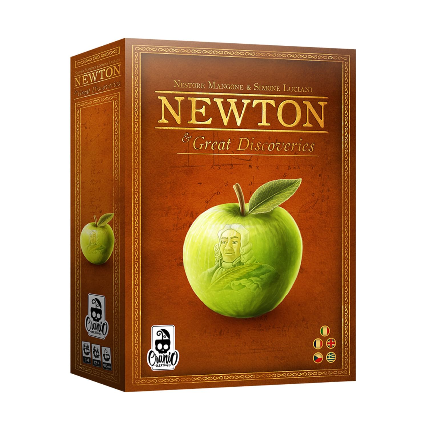 Cranio Creations - CC289, Newton New Edition Multilingual Table Game, Red