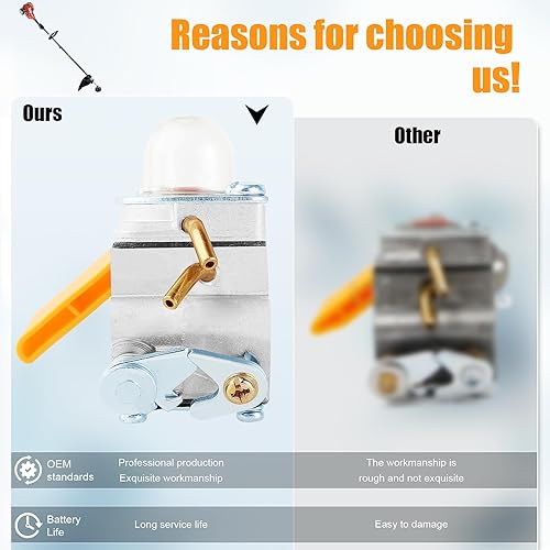 Miniatura 5 de Carburador SS30 SS26 CS30 compatible con Ryobi Homelite Weed Edger 25cc 26cc 30cc soplador de hojas recortadora C1U-H60 EX26 CS26 RY09056 308054043