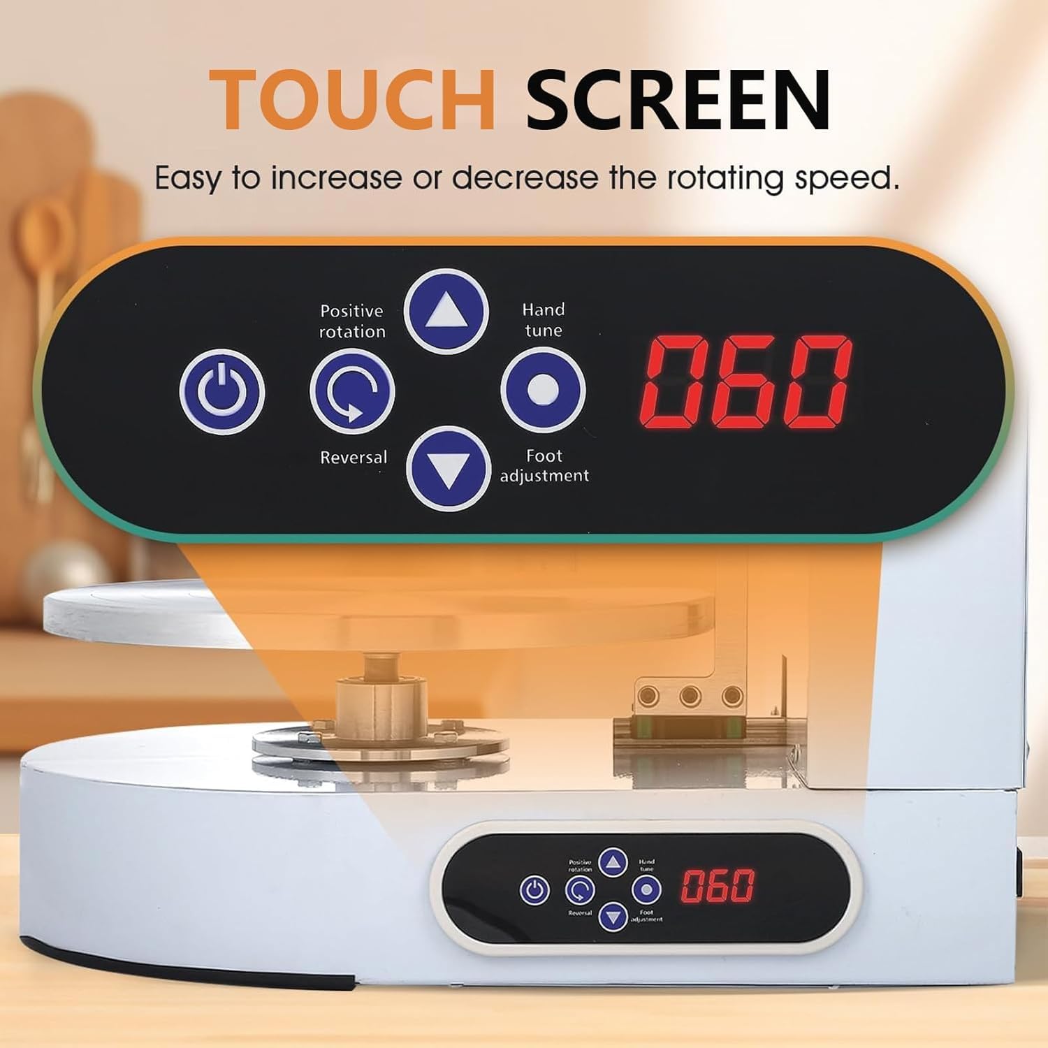 Einstellbare Tortencremestreichmaschine Elektrische Tortendekorationsmaschine zum Verteilen von Kuchencreme, zum Bestreichen und Schmieren von Kuchenglasuren,für 4-12 -Zoll -Kuchen