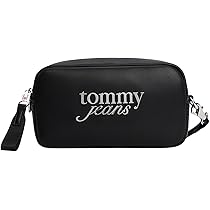 Tommy Jeans Tjw Bold Script Camera Bag Aw0aw17897, Borsa a Tracolla Donna, Black (Black), Taglia Unica
